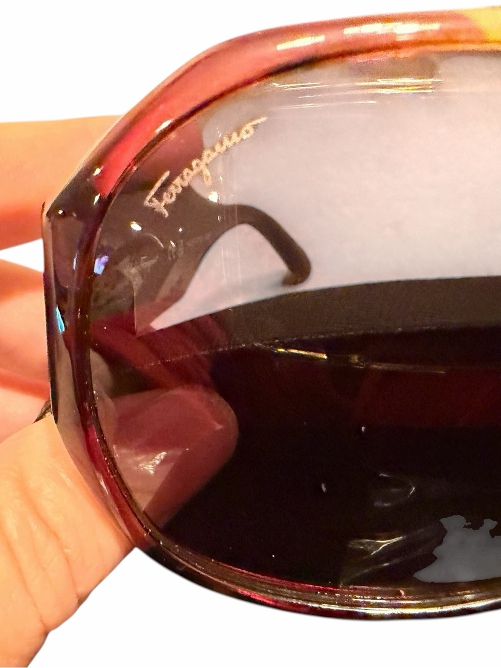 Salvatore Ferragamo Amber Gradient Oversized Sunglasses - Picture 3 of 8